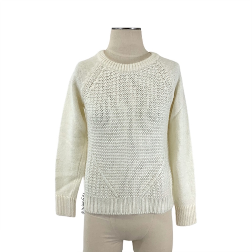 Silvia Novelli- Cream Wool & Alpaca Blend Sweater